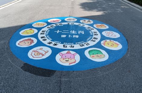 禄劝地面游戏彩绘
